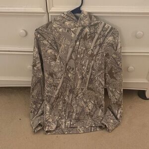 Women's Camouflage Cowl Neck Sweater